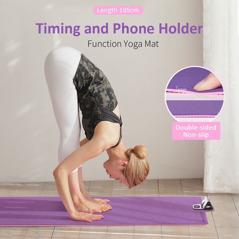 Yoga Tamping Mat with Smartphone Stand