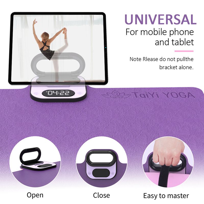 Yoga Tamping Mat with Smartphone Stand