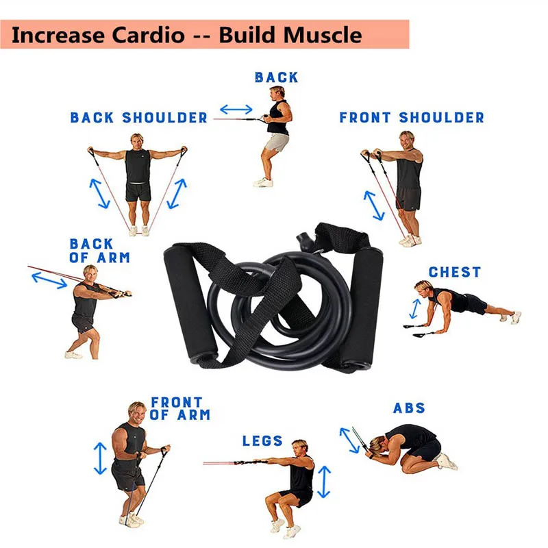 5 Levels Resistance Bands with Handles