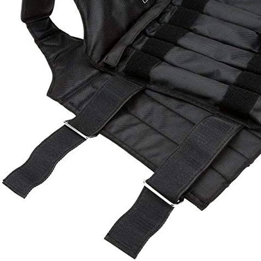 Sport Adjustable Black Weighted Vest