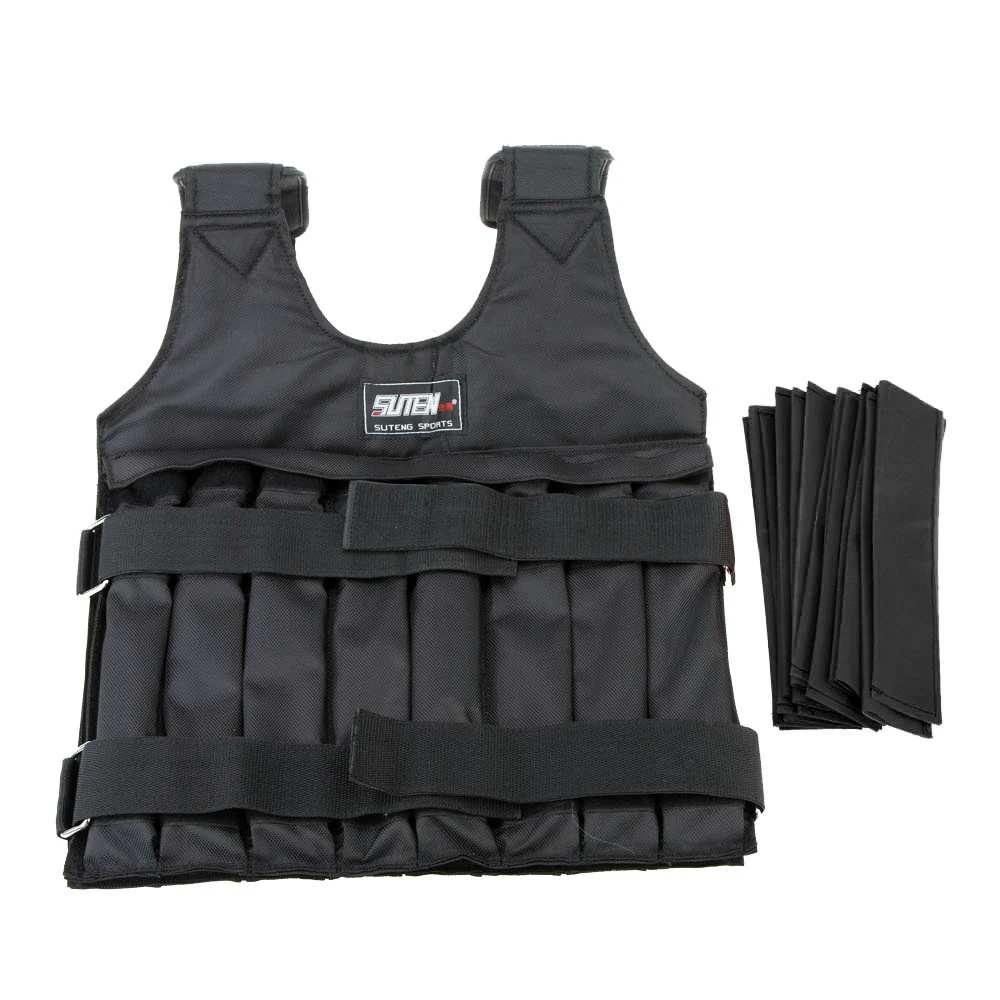 Sport Adjustable Black Weighted Vest