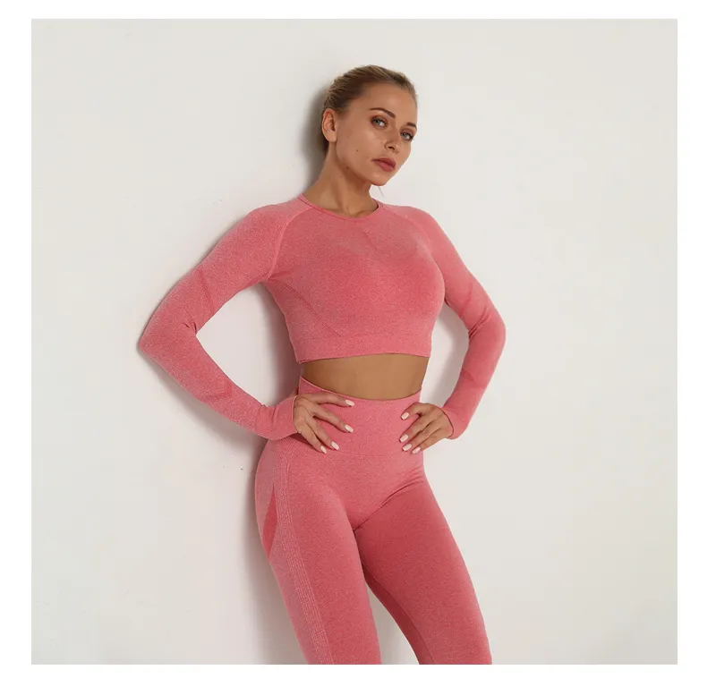 Yoga Seamless Clothing Set For Women