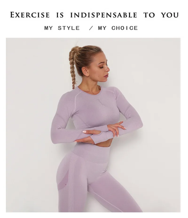 Yoga Seamless Clothing Set For Women