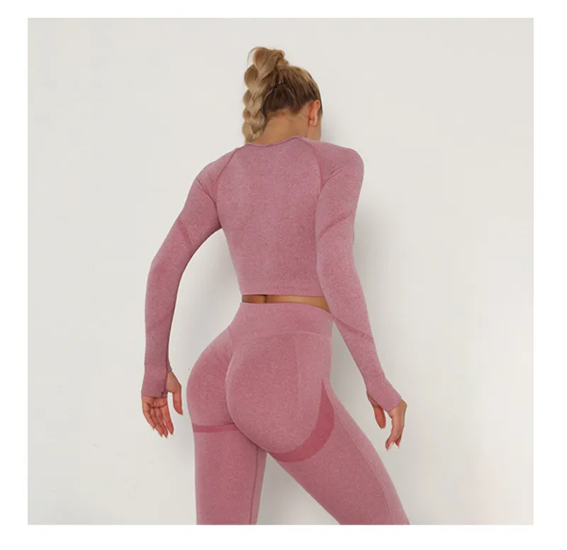 Yoga Seamless Clothing Set For Women