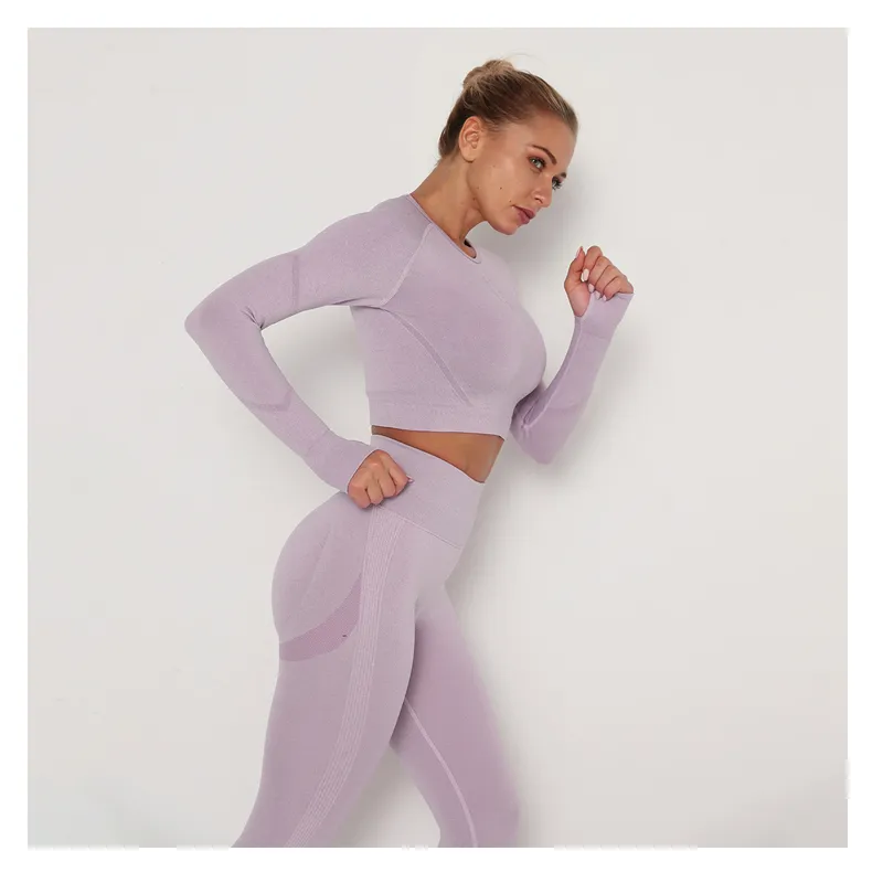 Yoga Seamless Clothing Set For Women