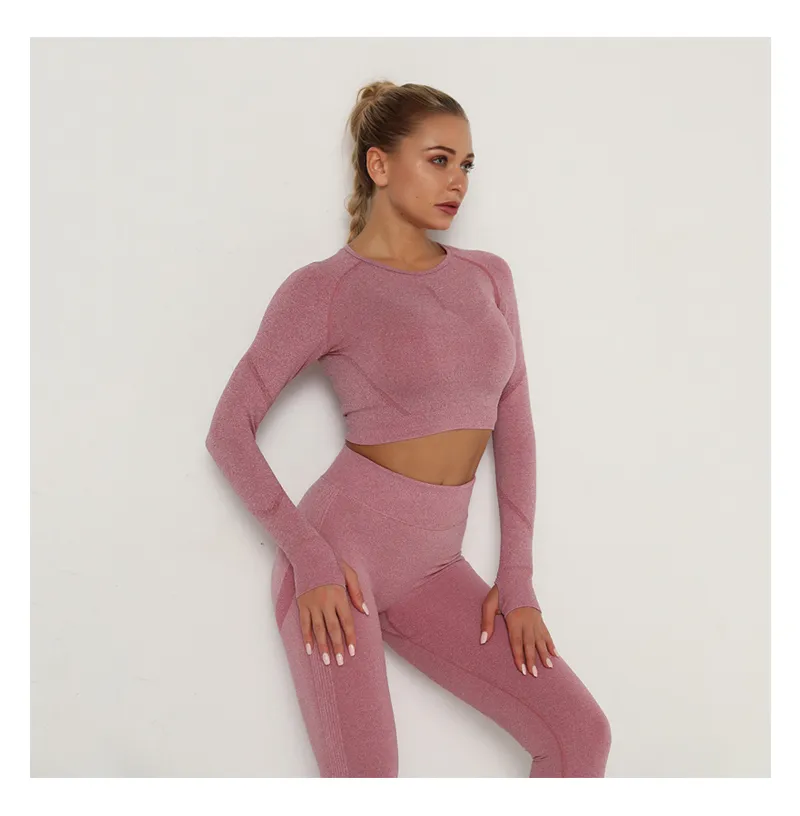 Yoga Seamless Clothing Set For Women