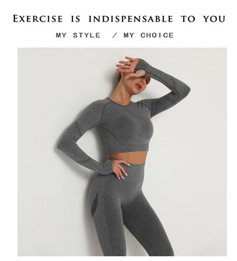 Yoga Seamless Clothing Set For Women