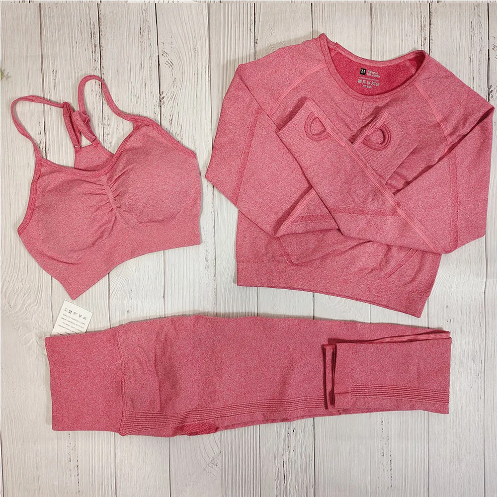 Yoga Seamless Clothing Set For Women